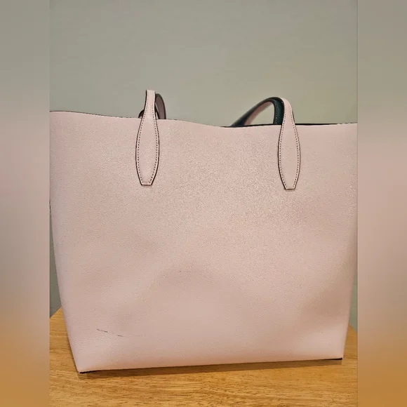 - Kate Spade Pink and Green Tote with Tropical Design - Picture 9 of 14